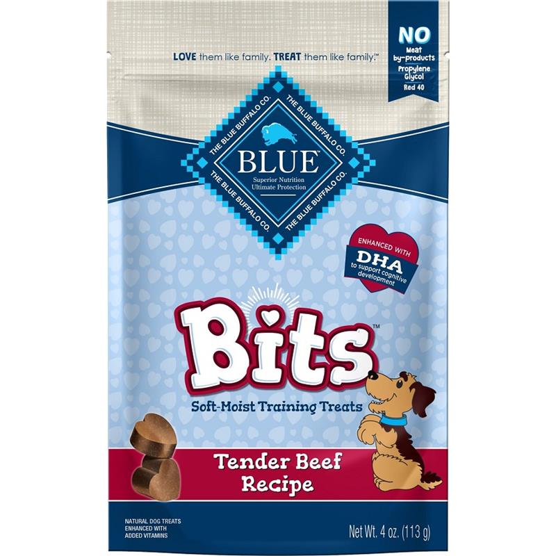 Blue Buffalo Blue Bits Tender Beef Dog Treats, 4 oz | Allivet