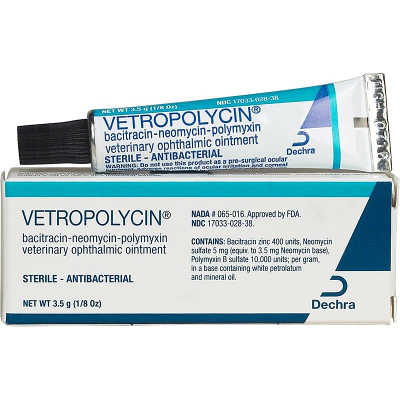 TERRAMYCIN Ophthalmic Ointment for Dogs, Cats & Horses, 3.5g, 1 count