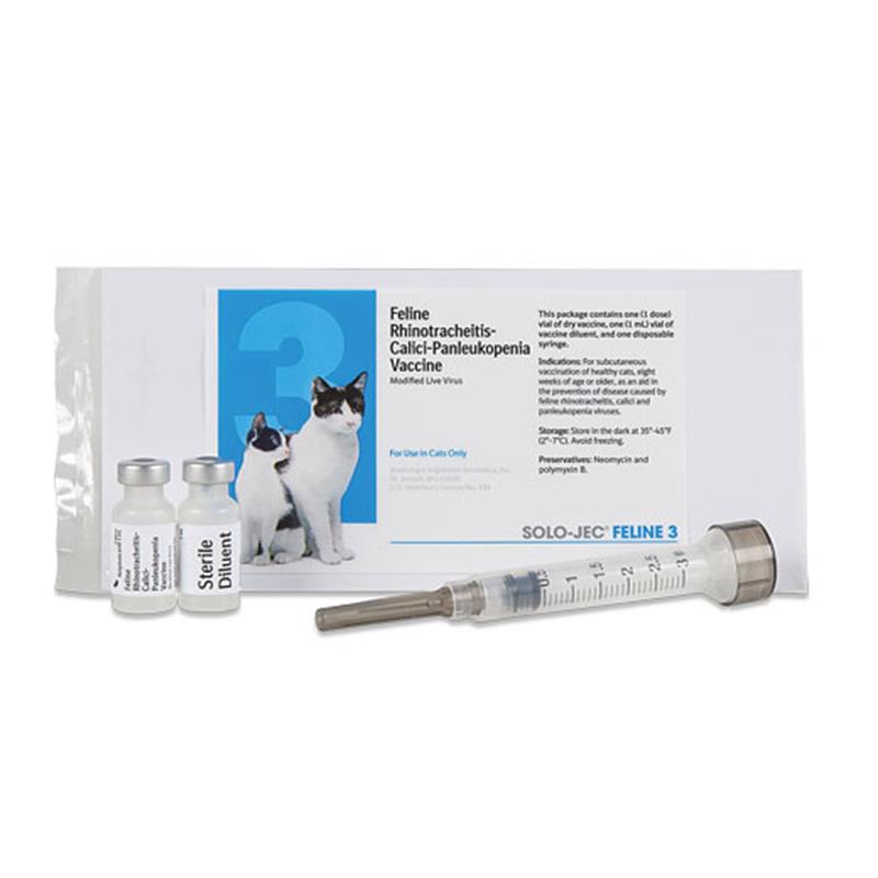 Shop Solo Jec 3 Vaccine 1 Ds with syringe for Cats and kittens