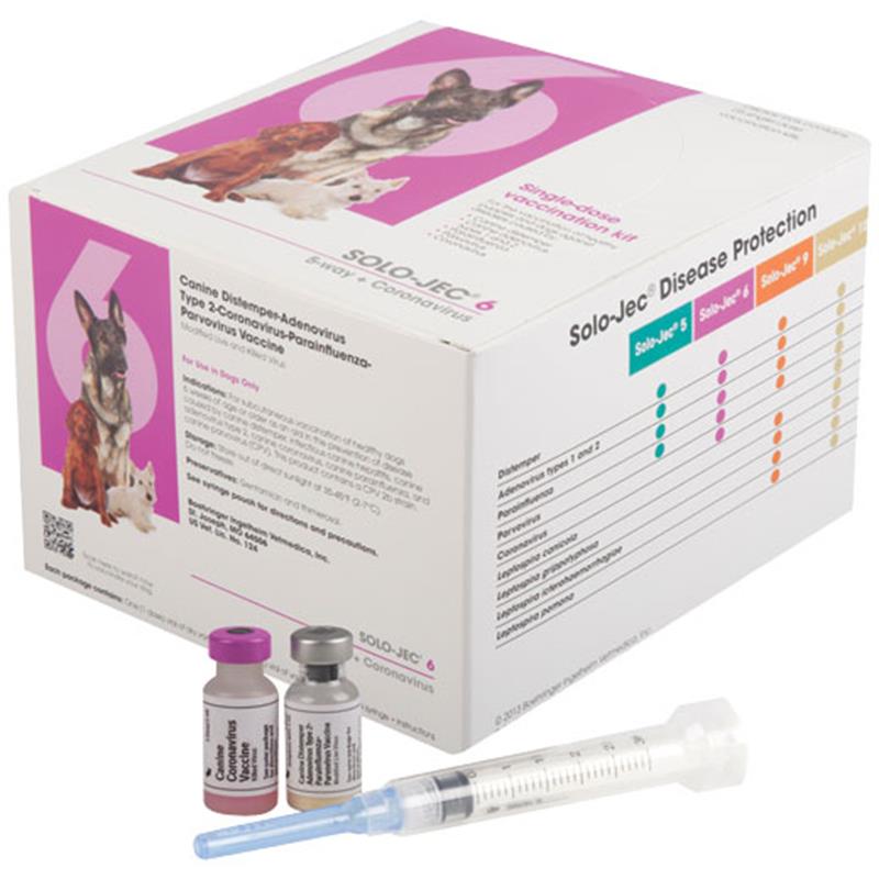 Order Solo Jec 6 Vaccine 1 Ds with syringe for Dogs and ...