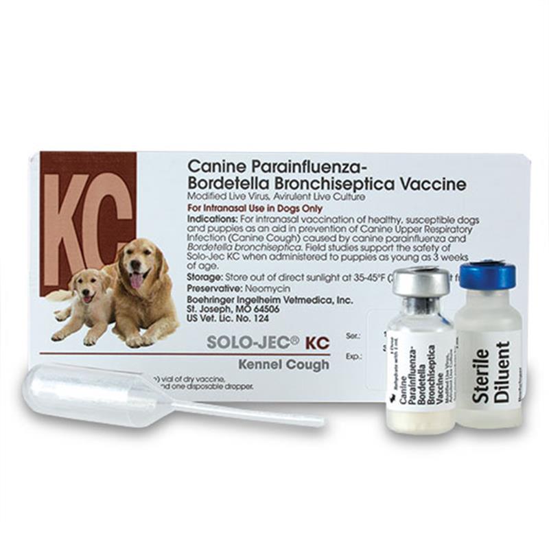 Solo Jec KC Vaccine with Nasal Droppers 25 x 1 Ml Ds for Dogs, Cats and