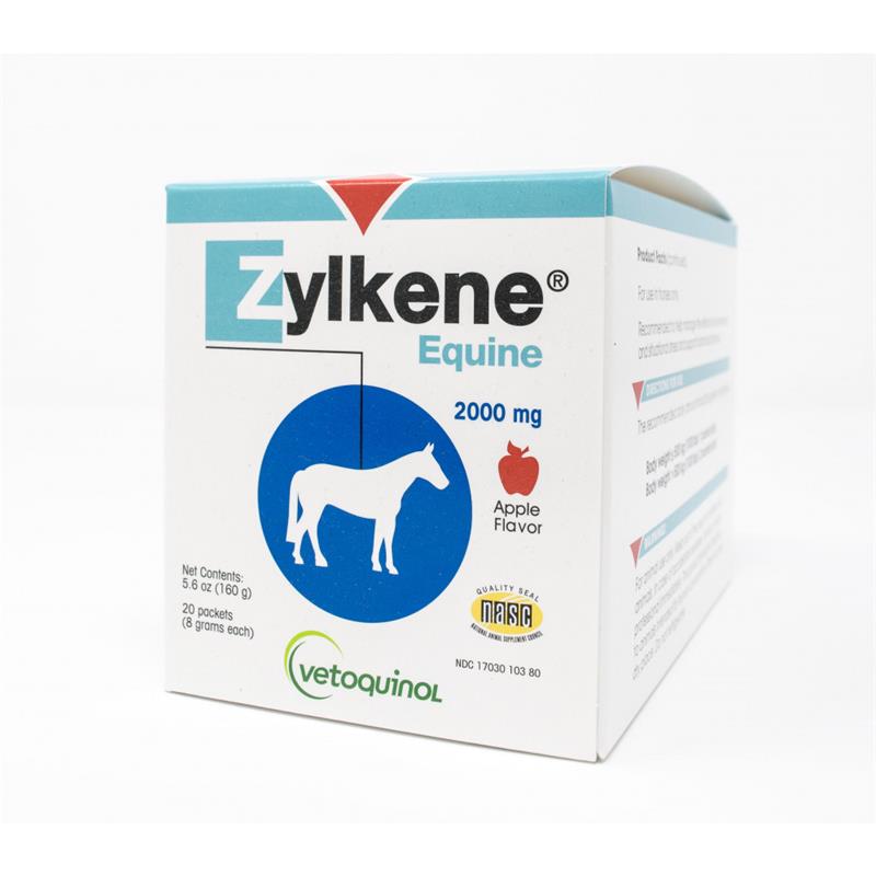 Zylkene Apple Flavor Equine Powder 2000 mg, 20 x 8 gm sachets