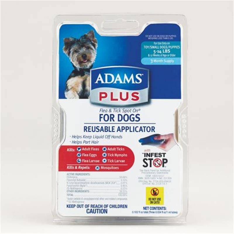Adams Pentagon Flea And Tick Spot On For Dogs Adams Plus Flea and Tick Spot On for Dogs (3 Month Supply) | Allivet