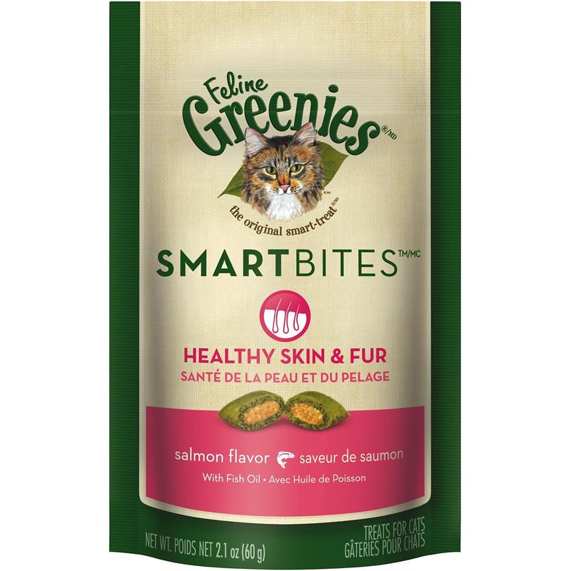 Greenies Feline Smartbites Healthy Skin & Fur Treats, 2.1 oz Allivet