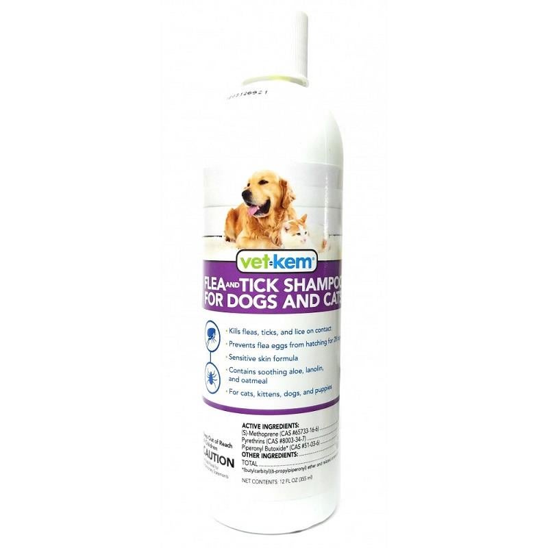 VetKem Flea and Tick Shampoo for Dogs and Cats Allivet