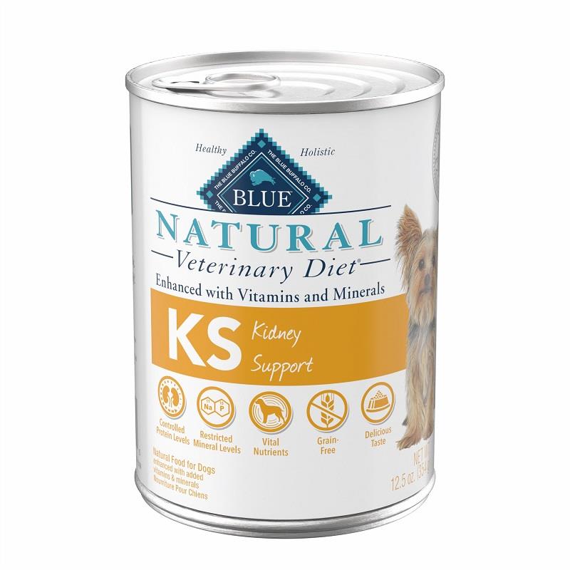 Blue Buffalo Natural Veterinary Diet KS Kidney Support Dog Food (12 x
