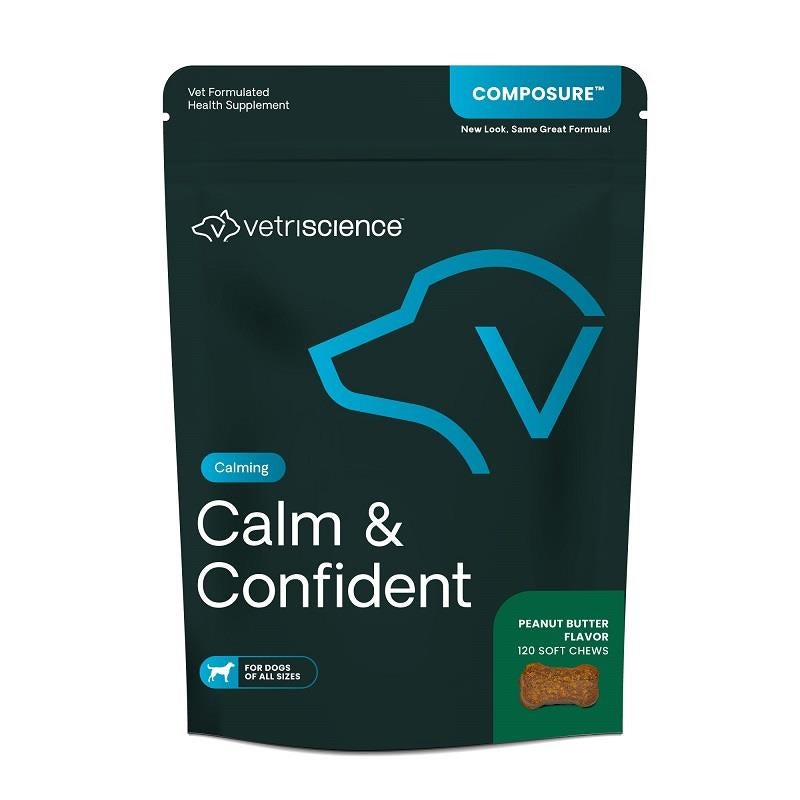 VetriScience Composure Calming Supplement for Dogs, 120 BiteSized