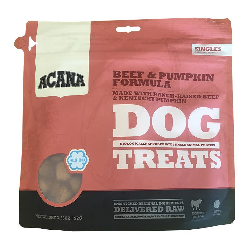 Acana Singles Beef & Pumpkin FreezeDried Dog Treats Allivet