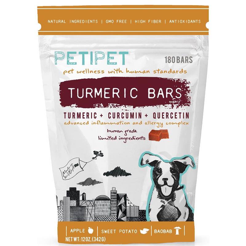 Petipet Turmeric Bars for Dogs, 180 ct Allivet