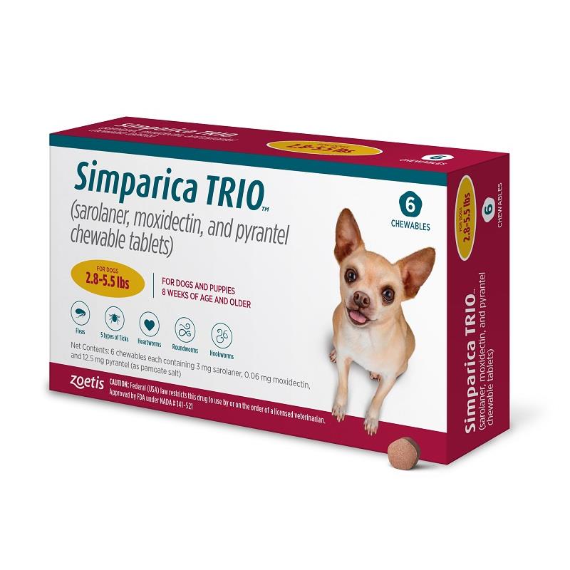 Simparica Trio for Dogs and Puppies