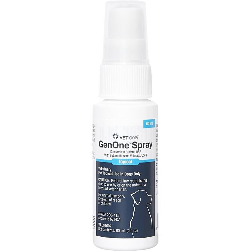 GenOne Topical Spray For Dogs Gentamicin Betamethasone