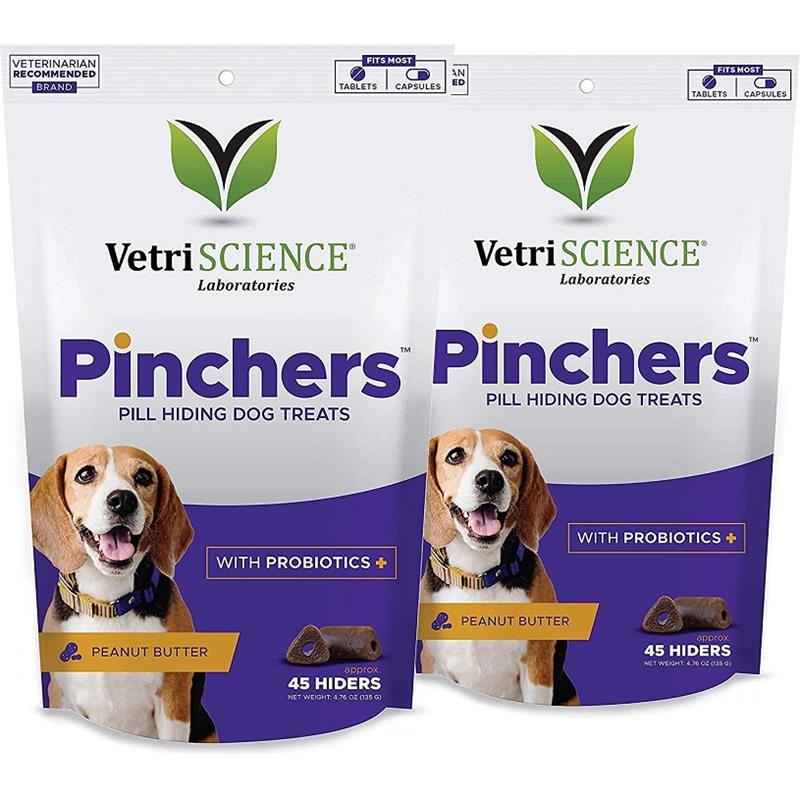 Vetri-Science Pinchers Pill Hiding Dog Treats with Probiotics, 45